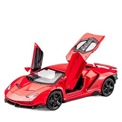 ANAIUCY Pull-Back-Modell Für Centenario LP770 Legierung Sportwagen Modell Diecasts Metall Spielzeug Sound Light 1:32 Anteil (Size : Red) von ANAIUCY