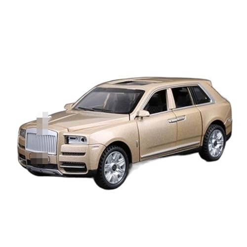 ANAIUCY Pull-Back-Modell Für Cullinan SUV Legierung Auto Modell Druckguss Fahrzeuge Metall Auto Modell 1/32 Anteil (Size : Golden) von ANAIUCY