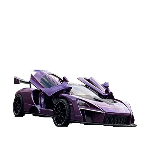 ANAIUCY Pull-Back-Modell Für Senna Alloy Sports Car Model Diecast Metal 1:32 Anteil (Size : Purple) von ANAIUCY