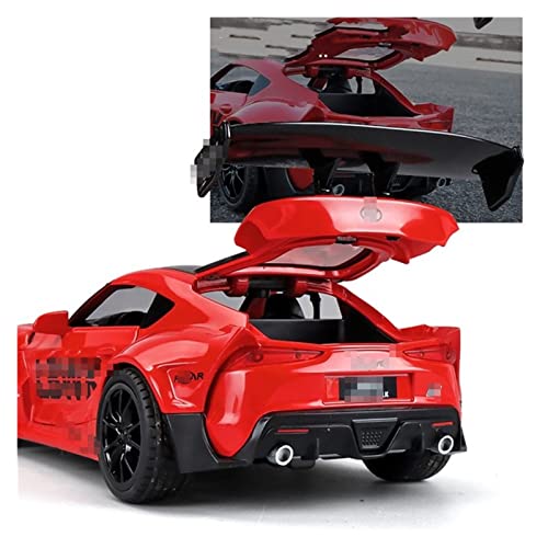 ANAIUCY Pull-Back-Modell Für Supra Alloy Sports Car Model Druckgussfahrzeuge Metallautomodell 1:24 Anteil (Size : Red) von ANAIUCY