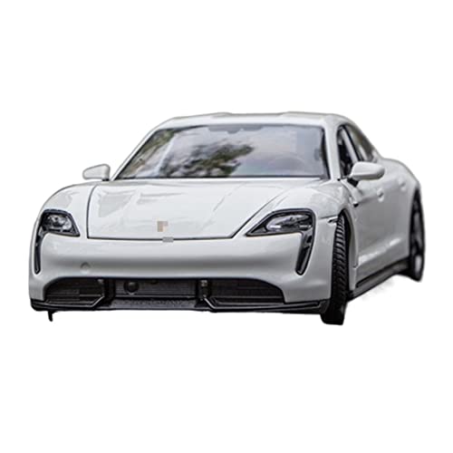 ANAIUCY Pull-Back-Modell Für Taycan Turbo S Legierung Sportwagen Modell Druckguss Metall 1:24 Anteil (Size : White) von ANAIUCY