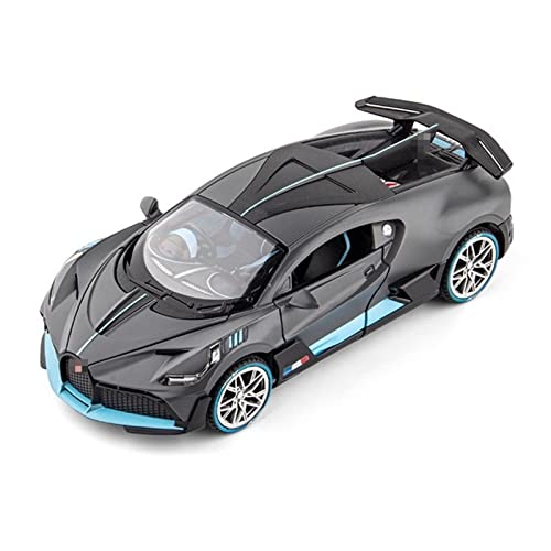 ANAIUCY Pull-Back-Modell Für Veyron DIVO Legierung Sportwagen Modell Druckguss Fahrzeuge Metall Auto Modell 1:24 Anteil (Size : Grey 2) von ANAIUCY