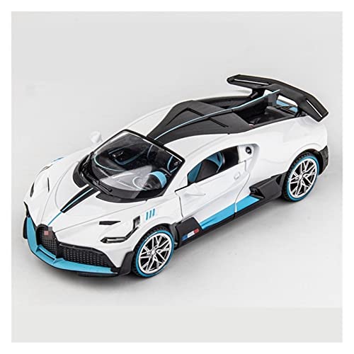ANAIUCY Pull-Back-Modell Für Veyron DIVO Legierung Sportwagen Modell Druckguss Fahrzeuge Metall Auto Modell 1:24 Anteil (Size : White 2) von ANAIUCY
