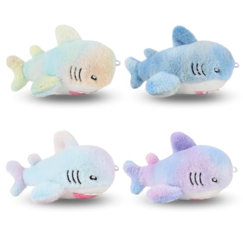 ANBOOR 4Pack Kleine Stofftiere Haifisch Plüschtier mit Schlüsselanhänger Auszeichnung Gastgeschenk Füllungen Regenbogen Haifisch Plüschtiere Tier Spielzeug Partygeschenke Weihnachten ANBOOR 4Pack Kleine Stofftiere Haifisch Plüschtier mit Schlüsselanhänger Auszeichnung Gastgeschenk Füllungen Regenbogen Haifisch Plüschtiere Tier Spielzeug Partygeschenke Weihnachten von ANBOOR