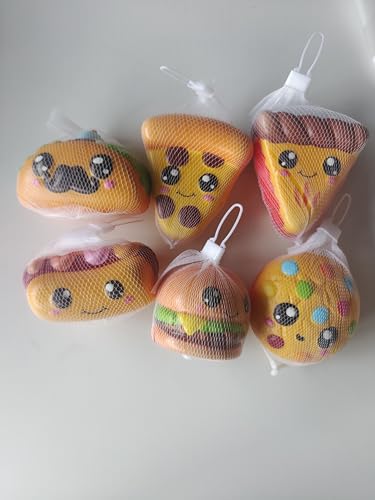 Anboor 6 Stück Lebensmittel Slow Rise Squishies Spielzeug, Pizza Keks Hamburger Hotdog Taco Langsam Rückfedernde Quetsch Fidget Spielzeuge Stressabbau für Kinder Jugendliche Erwachsene Anboor 6 Stück Lebensmittel Slow Rise Squishies Spielzeug, Pizza Keks Hamburger Hotdog Taco Langsam Rückfedernde Quetsch Fidget Spielzeuge Stressabbau für Kinder Jugendliche Erwachsene von ANBOOR