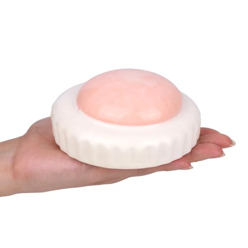 Anboor Eier Squishies, realistische Hot Spring Eier Squishies langsam aufsteigende Lebensmittel-Squishies für Kinder Erwachsene Stressabbau Lebensmittelschaum Squishies von ANBOOR