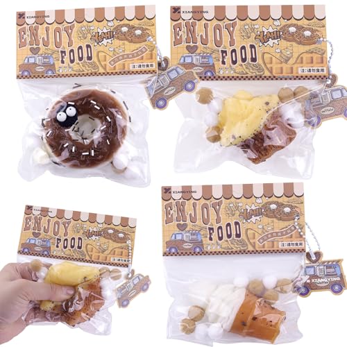 Anboor Essen Squishies Klebrige Spielzeuge 3er Set Weiche Eiscreme Muffin Donut Stressabbau Sensorik-Spielzeuge für Erwachsene und Kinder Lustige Fake-Food-Fidget-Quetschspielzeuge für Partygeschenke Anboor Essen Squishies Klebrige Spielzeuge 3er Set Weiche Eiscreme Muffin Donut Stressabbau Sensorik-Spielzeuge für Erwachsene und Kinder Lustige Fake-Food-Fidget-Quetschspielzeuge für Partygeschenke von ANBOOR