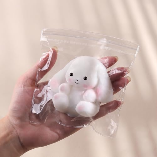Anboor Kaninchen-Squishies-Spielzeug, Weiche klebrige Häschen-Kawaii-Quetschspielzeug zur Stressbewältigung für Erwachsene und Kinder, originelles Fidget-Spielzeug für Party-Geschenke Anboor Kaninchen-Squishies-Spielzeug, Weiche klebrige Häschen-Kawaii-Quetschspielzeug zur Stressbewältigung für Erwachsene und Kinder, originelles Fidget-Spielzeug für Party-Geschenke von ANBOOR
