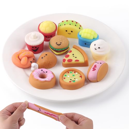 Anboor Kleine Lebensmittel-Squishies Spielzeug - 12 Pack weich Kawaii Fast-Food Stressabbau-Sensorikspielzeug für Kinder, Mini -Junk -Foods Zappeln Spielzeug für Party -Gefälligkeiten Anboor Kleine Lebensmittel-Squishies Spielzeug - 12 Pack weich Kawaii Fast-Food Stressabbau-Sensorikspielzeug für Kinder, Mini -Junk -Foods Zappeln Spielzeug für Party -Gefälligkeiten von ANBOOR