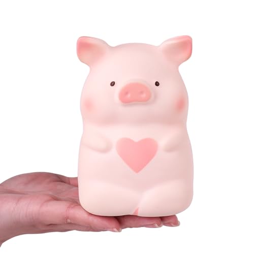 Anboor Squishies Love Heart Pig Kawaii Soft Squishies Tier Spielzeug Slow Rising Squeeze Schweinchen Squish Stressabbau für Kinder Erwachsene Spielzeug von ANBOOR