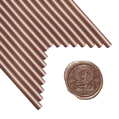 Wachssiegelstäbe, ANBOSE 16 Stück Klebepistole Siegelwachsstäbe für Wachssiegelstempel, Champagner Gold Wachssiegelstäbe für 0,44-Zoll-Klebepistole, für Hochzeitseinladungen, Karten, Umschläge Wachssiegelstäbe, ANBOSE 16 Stück Klebepistole Siegelwachsstäbe für Wachssiegelstempel, Champagner Gold Wachssiegelstäbe für 0,44-Zoll-Klebepistole, für Hochzeitseinladungen, Karten, Umschläge von ANBOSE