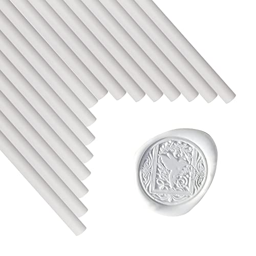 Wachssiegelstäbe, ANBOSE 16 Stück Klebepistole Siegelwachsstäbe für Wachssiegelstempel, Weiß Wachssiegelstäbe für 0,44-Zoll-Klebepistole, für Hochzeitseinladungen, Karten, Umschläge Wachssiegelstäbe, ANBOSE 16 Stück Klebepistole Siegelwachsstäbe für Wachssiegelstempel, Weiß Wachssiegelstäbe für 0,44-Zoll-Klebepistole, für Hochzeitseinladungen, Karten, Umschläge von ANBOSE