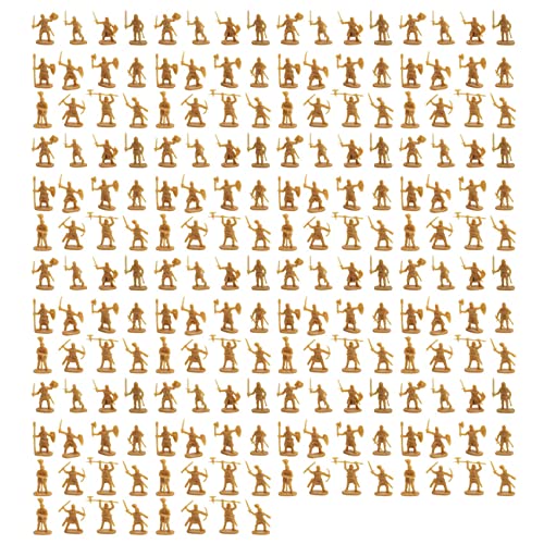 1:72 200/Set Kunststoff Antike Soldaten Figuren Spielzeug Archaische Soldaten MäNner SchwertkäMpfer Action Mach Es Selbst Szene Spielzeug Gold von ANBP