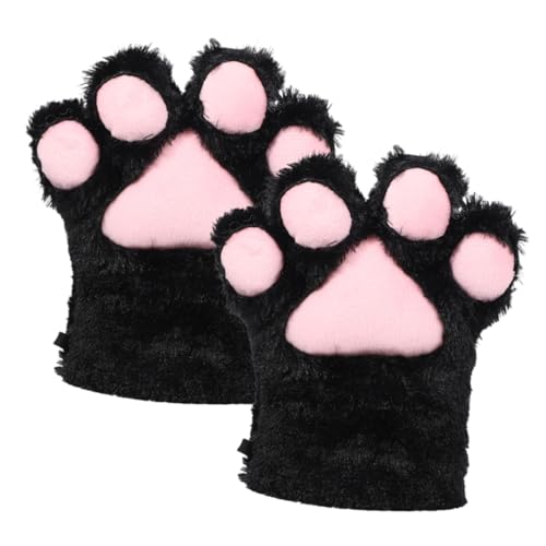 ANDRESLAD Katzenhandschuh Üsch Katzenkrallen Cosplay Katzenpfoten Fäustlinge Tierkrallen Für Winter Katzenpfoten von ANDRESLAD