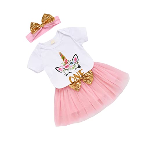 ANDRESLAD 1 Satz Cosplay-Kleidung igelkostümkinder costumes for faschingskostüme cosplay costumes karnevalskleidung Geburtstagsoutfit für Mädchen Partykostüm Einhorn-Tutu-Kleid Rosa von ANDRESLAD