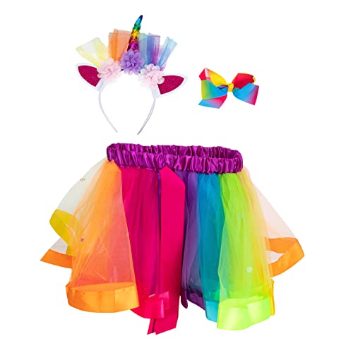 ANDRESLAD 1 Satz Gazeanzug Für Kinder E-mädchen-kleidung Mädchenkleidung Mädchen Kleider Diademe Für Mädchen Dekoratives Mädchen Tutu Mädchen Kleiden Sich Mädchenrock Colorful Polyester von ANDRESLAD