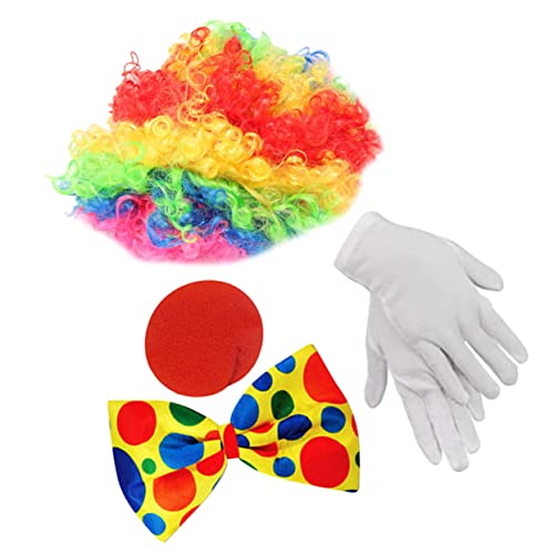 ANDRESLAD 1 Satz clown verkleiden Clown-Zubehör Clownnasen Kostüme für Erwachsene Zubehör für Clownkostüme Clown-Fliege perücken halloween costume Clown-Dekore Clown-Kostüm-Requisite Stoff von ANDRESLAD