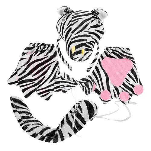 ANDRESLAD 1 Set Halloween Zebra Stirnband Zebra Ohr Stirnband Tierkostüm Für Erwachsene Zebra Kostüm Zubehör Halloween Kostüme Für Zebra Erwachsene Zebra Ohren von ANDRESLAD