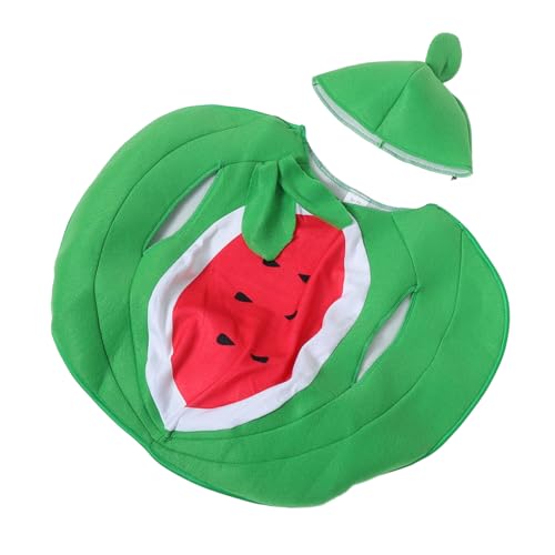 ANDRESLAD 1 Set Wassermelonen Kostüm Obst Kostüm Cosplay Dekoration Cosplay Kostüm Obst Kostüm Für Kinder Verkleidungstuch Für Kleinkinder Kindergarten Outfit von ANDRESLAD