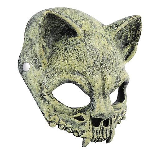 ANDRESLAD 1 Stück Halloween Schädelmaske Gesicht Halloween Kopf Halloween Masken Für Erwachsene Kostümmaske Pu Schädelmaske Gruseliges Cosplay Kostüm Für Halloween Wolf von ANDRESLAD