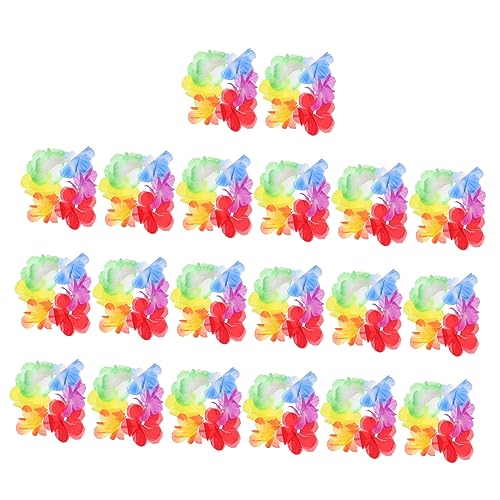 ANDRESLAD 10 Paar Armband Kostümiertes Hawaiianisches Partykostüm Luau-tanzparty Hawaiianische Leis Hawaii-outfits Dekorationen Luau-partydekoration Handverzierung Plastik Colorful von ANDRESLAD