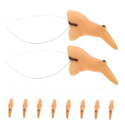 ANDRESLAD 10 Stück Teiliges Hexennasen aus Vinyl Realistisch Langer Hakennase für Hexenkostüm Einfach Anzuziehen Wiederverwendbar für Halloween Cosplay Maskenball Karneval und Themenpartys ANDRESLAD 10 Stück Teiliges Hexennasen aus Vinyl Realistisch Langer Hakennase für Hexenkostüm Einfach Anzuziehen Wiederverwendbar für Halloween Cosplay Maskenball Karneval und Themenpartys von ANDRESLAD