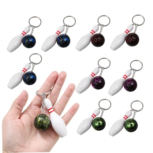 ANDRESLAD 10 Stück Teiliges Mini Bowling Schlüsselanhänger Lebendige Sport deko Vielseitig als Schlüssel Taschenanhänger Zufällige Farben Detailgetreues Design Bowling party Zufällige Farbe ANDRESLAD 10 Stück Teiliges Mini Bowling Schlüsselanhänger Lebendige Sport deko Vielseitig als Schlüssel Taschenanhänger Zufällige Farben Detailgetreues Design Bowling party Zufällige Farbe von ANDRESLAD