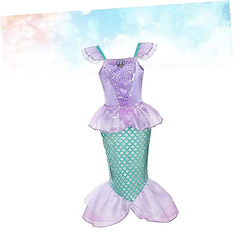 ANDRESLAD 1Stk Feenkleid one piece kleidung kinderkleider girlmore girl meerjungfrauen mitgebsel the girl mermaids prinzessinnenkleider kinder Mädchenrock Meerjungfrauenkleid für Kinder von ANDRESLAD