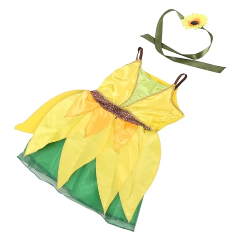 ANDRESLAD 1Stk Partyrock Kinderkostüme Tutu-Rock Outfits für Mädchen Tutu-Kleider für Mädchen Kinder-Sonnenblumen-Party kinderkleider kinderkleidung kinderbekleidung kinder costume Yellow von ANDRESLAD