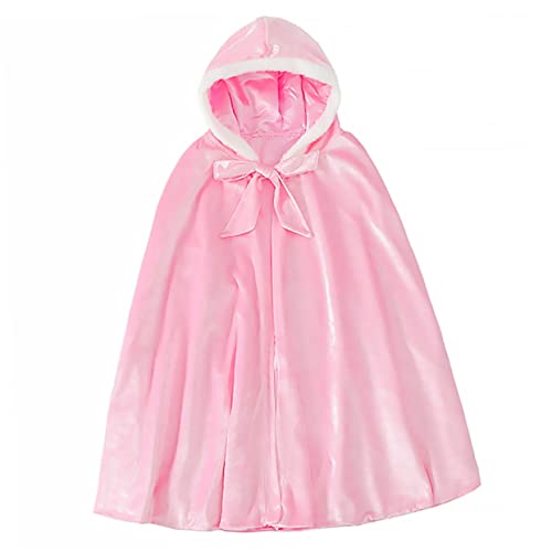 ANDRESLAD 1Stk Umhang für Kinder Kleinkinder Kleider Partykostüm Märchenmantel für Kinder Maskeradekostüm Halloween Costume Halloween Kleidung camoing Partymantel Kindermantel Baumwolle Rosa von ANDRESLAD