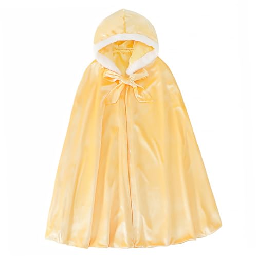 ANDRESLAD 1stk Umhang Für Kinder Rollenspielkostüm Kinderkleidung Halloween-umhang Kostüme Für Mädchen Kinderkostüm Cosplay-Mantel Mädchen-Outfits Maskeradekostüm Yellow Baumwolle von ANDRESLAD