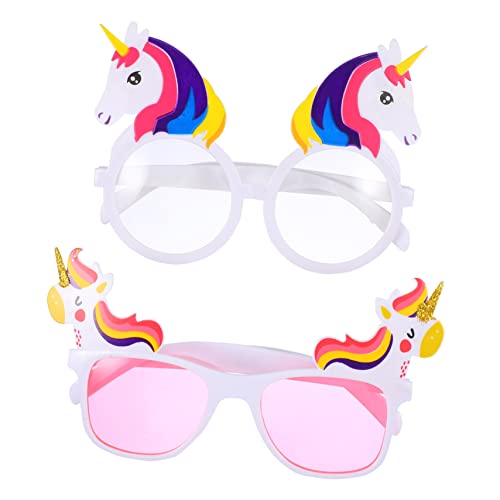 ANDRESLAD 2 Stück Einhorn Brille Party Versorgung Party Brille Cosplay Geburtstags Brille Party Einhörner Brille Einhörner Brille Requisite Requisite Brille Geburtstags von ANDRESLAD