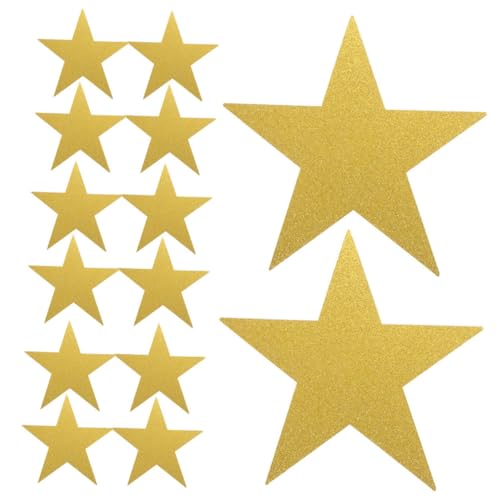 ANDRESLAD 24 Stück Teiliges Goldene Papiersterne mit Glitzer Doppelseitig Handgeschnittene Dekoration für Schul Blackboards Pinnwände und DIY Bastelprojekte Leuchtende Sternmotive für ANDRESLAD 24 Stück Teiliges Goldene Papiersterne mit Glitzer Doppelseitig Handgeschnittene Dekoration für Schul Blackboards Pinnwände und DIY Bastelprojekte Leuchtende Sternmotive für von ANDRESLAD