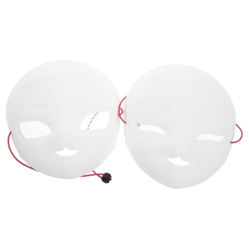 ANDRESLAD 2st Weiße Embryomaske Vollgesichtsmaske Halloween Malmaske Partymaske Frauen Maskerade-maske Für Frauen Chinesische Maske Maskerade-maske Mit Vollem Gesicht Maske Leer Gittergewebe von ANDRESLAD