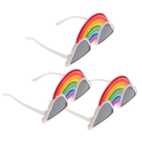 ANDRESLAD 3 Stück Regenbogen Wolken Partybrillen Lustige Cosplay Brille Leicht und Robust für Tanz Festival Karneval Erwachsene ANDRESLAD 3 Stück Regenbogen Wolken Partybrillen Lustige Cosplay Brille Leicht und Robust für Tanz Festival Karneval Erwachsene von ANDRESLAD