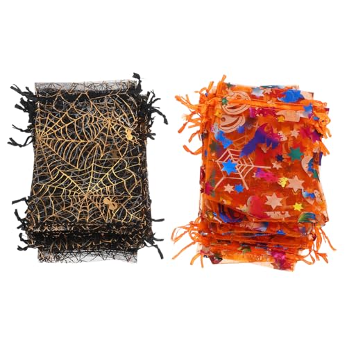 ANDRESLAD 60 Stück Halloween Geschenktüten Mesh Beutel mit Kürbis und Spinnen Motiv Organza Zugbeutel für Süßigkeiten Snacks Partygeschenke Transparente Halloween Treat Bags für Trick Treat ANDRESLAD 60 Stück Halloween Geschenktüten Mesh Beutel mit Kürbis und Spinnen Motiv Organza Zugbeutel für Süßigkeiten Snacks Partygeschenke Transparente Halloween Treat Bags für Trick Treat von ANDRESLAD
