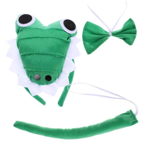 ANDRESLAD Alligator Kostüm Set mit Stirnband Fliege und Weiches Plüschmaterial Bequemes Tierkostüm für Erwachsene Leichtes Auffälliges Cosplay Zubehör für Festival und Karneval ANDRESLAD Alligator Kostüm Set mit Stirnband Fliege und Weiches Plüschmaterial Bequemes Tierkostüm für Erwachsene Leichtes Auffälliges Cosplay Zubehör für Festival und Karneval von ANDRESLAD