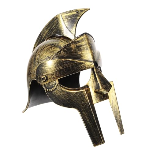 ANDRESLAD Antiker Römischer Helm Ritterhelm Hut Cosplay Römischer Kriegerhelm Römischer Gladiatorenhelm Ritterhut Mittelalterliches Kostüm Motorhaube Hut Für Erwachsene Römisches von ANDRESLAD