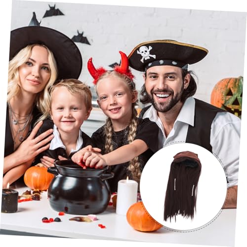ANDRESLAD Braune Piratenperücke mit Kopftuch Authentischer Piratenstil Realistische Optik Atmungsaktiv und Bequem für Männer und Frauen für Halloween Karneval und Piraten-mottopartys ANDRESLAD Braune Piratenperücke mit Kopftuch Authentischer Piratenstil Realistische Optik Atmungsaktiv und Bequem für Männer und Frauen für Halloween Karneval und Piraten-mottopartys von ANDRESLAD