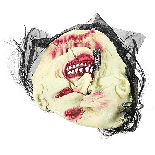 ANDRESLAD Damen Erwachsene Kostümmasken Emulsion Masken Halloween für Dekoration Kostüm Horrormaske Unheimlich Maske Gruselig für Maske Zombie Realistisch Dämon Schreckliche Monstermasken von ANDRESLAD