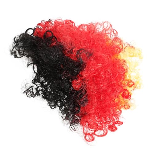 ANDRESLAD Fan-Perücke Lustige Kopfbedeckung Cosplay perücke Bunte Hippie-Perücke Perücke flauschig lockig Afro Haarperücken für Maskerade charmante Cosplay-Perücken Umweltschutz Haustier von ANDRESLAD