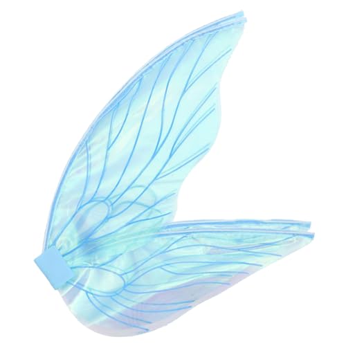 ANDRESLAD Flügel verkleiden sich glitzernde Feenflügel Fee Cosplay Flügel Feenflügel anziehen Schmetterlingsfeenflügel große Feenflügel Parteiflügel Feenflügel-Cosplay Garn Sky-blue von ANDRESLAD