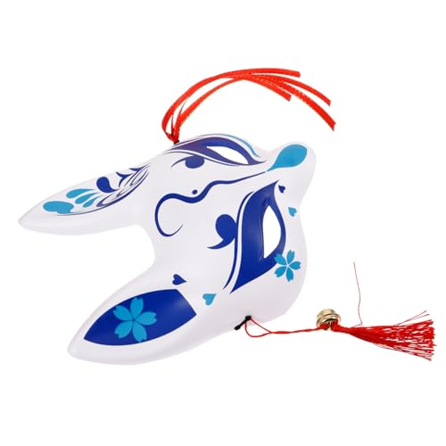 ANDRESLAD Fuchs-Dämonenmaske half face mask costume masks fox mask maskenmaschiene schkafmaske halbe Gesichtsmaske Halbgesichts-Fuchsmaske Cosplay-Maske Cosplay-Partymaske Tiermaske PVC Blue von ANDRESLAD