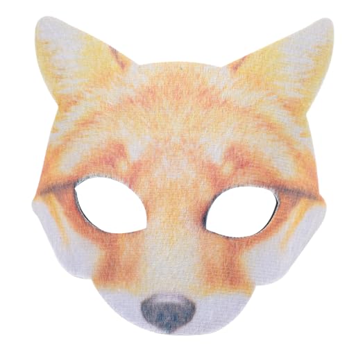 ANDRESLAD Fuchs Maske japanischer Fuchs Männer Tiere Maske halbe Gesichtsabdeckungen Maskerade Fuchs Tiermaske für Party masquerade Maskenball weihnachtsdeko Maskenstütze Party-Maske Plastik von ANDRESLAD