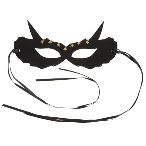 ANDRESLAD Gothic Abschlussballmaske Erwachsene Masken Fuchs Karneval für Bilden Maskerade Venedig Karnevalspartymaske Schwarze Katzen Frauen für Maske Partymaske Karnevalsmaske Männer von ANDRESLAD