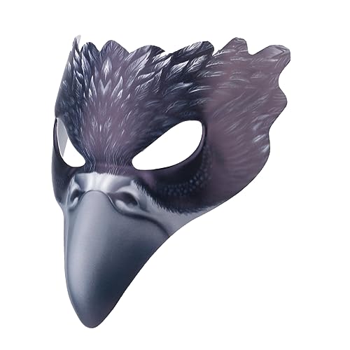 ANDRESLAD Krähenmaske Halbmaske Vogelschnabelmaske Tiermaske Jungen und Mädchen Partyzubehör Halloween von ANDRESLAD