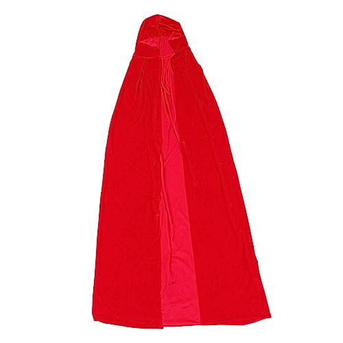 ANDRESLAD Halloween Umhang Mit Kapuze Rotes Cape Für Halloween Kostüme Kreatives Cosplay Outfit Für Partys Und Dekoration änge von ANDRESLAD