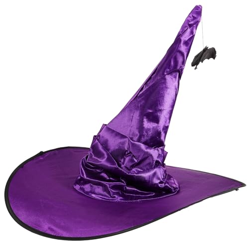 ANDRESLAD Hexenhut Party Kostümzubehör Spinnen Hut Ma für Gic Maskerade Fledermaus Frauen Cosplay Große Hexenhüte Witchhut Krempe Hexen Böser Halloween von ANDRESLAD