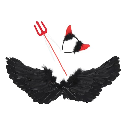 ANDRESLAD Kostüm Stilvolle Requisiten Party Teufelsflügel Rollenspiel Kleid Bühne Kreativanzug Thema Festival Umhang Aufführung Foto Rod Wear Gabel Cosplay Flügel Halloween ANDRESLAD Kostüm Stilvolle Requisiten Party Teufelsflügel Rollenspiel Kleid Bühne Kreativanzug Thema Festival Umhang Aufführung Foto Rod Wear Gabel Cosplay Flügel Halloween von ANDRESLAD
