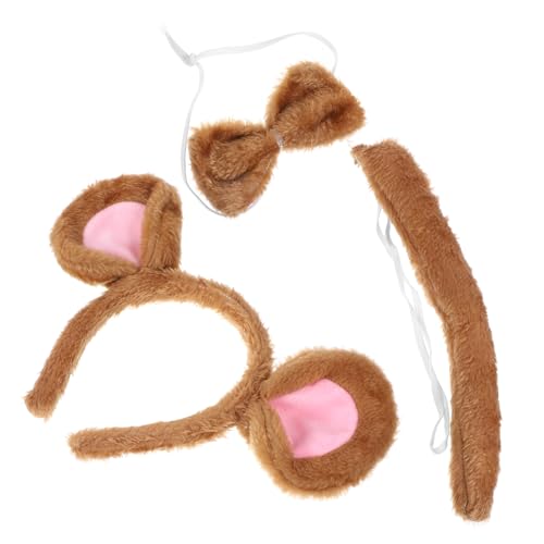 ANDRESLAD Kreatives Mausohren Haarreif Set mit Fliege und Leichtes Tierkostüm Zubehör für Damen und Mädchen für Halloween Karneval Cosplay Geburtstagsfeier und Maskenparty ANDRESLAD Kreatives Mausohren Haarreif Set mit Fliege und Leichtes Tierkostüm Zubehör für Damen und Mädchen für Halloween Karneval Cosplay Geburtstagsfeier und Maskenparty von ANDRESLAD